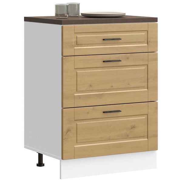 vidaXL Кухненски шкаф Porto, дъб артизан, инженерно дърво