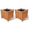 vidaXL Дървени повдигнати лехи, 30х30х30 см, комплект от 2