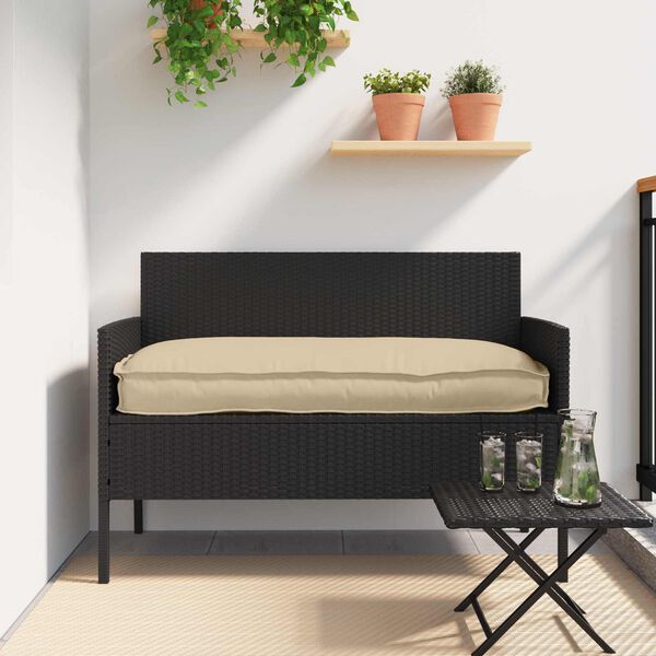 vidaXL Комплект възглавници за палет 2 pcs Бежово 120 x 40 x 8 см
