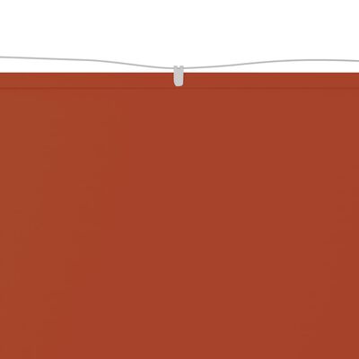 vidaXL Вертикален сенник, теракота, 100x1200 см, оксфорд плат