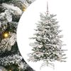 vidaXL Изкуствено коледно дърво с хингед Бяло 120 cm PE и PVC