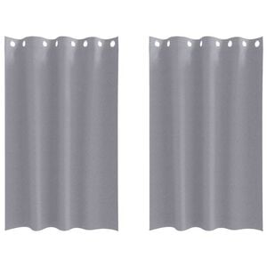 vidaXL Завеси за затъмняване с пръстени 2 pcs Светлосиво 175 x 140 см