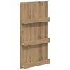vidaXL Етажерка за списания Дъб 51 x 11 x 102 см Инженерна дървесина