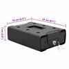 vidaXL Автомобилен сейф с заключване Черно 21.8 x 16 x 7 см Стомана
