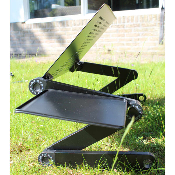 United Entertainment Многофункционална стойка за лаптоп, черна