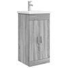 vidaXL Баня с мивка Сив Сонома 42 x 40 x 84,5 см Инженерна дървесина