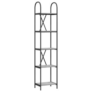 vidaXL Рафт за книги 5 нива 40 x 30 x 183 см Инженерна дървесина