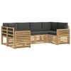 vidaXL Комплект дивани за открито 6 pcs Бяло и антрацит