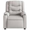 vidaXL Recliner Chair Cloud Grey Fabric