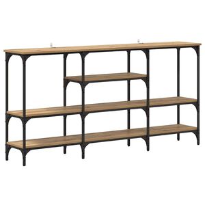 vidaXL Конзолна маса дъб артизан 160 x 29 x 80 см Инженерно дърво