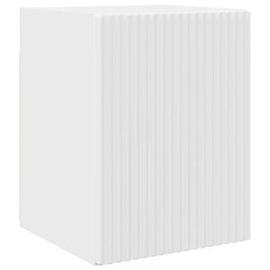 vidaXL TV стенен шкаф Гланц бяло 30 x 31 x 40 см Инженерно дърво