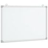 vidaXL Магнитна бяла дъска 80x60x1,7 см алуминий