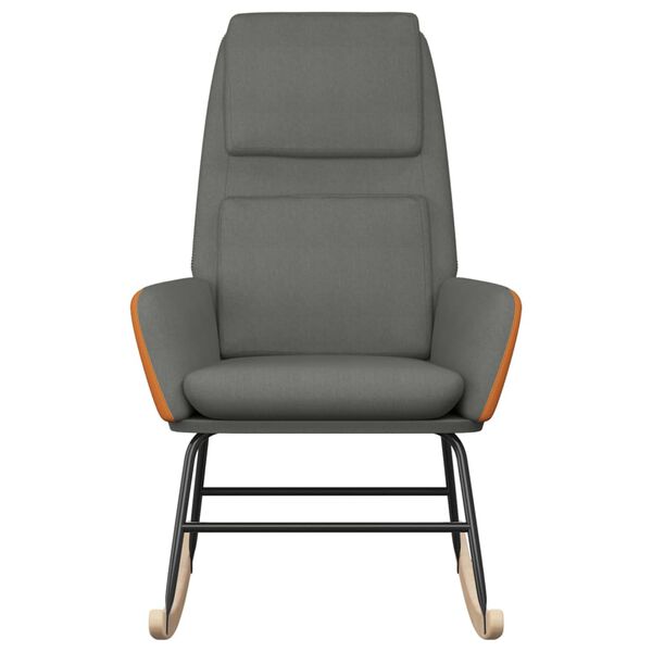 vidaXL Люлеещ стол, светлосив, текстил