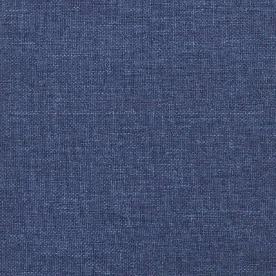 vidaXL Горна табла за легло с уши, синя, 203x23x118/128 см, плат