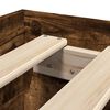 vidaXL Рамка за легло без матрак опушен дъб 100x200 см инженерно дърво