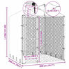 vidaXL Външна клетка за куче с покрив сребриста 2x2x2,5 м стомана