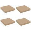vidaXL Кушони за сядане, 4 броя VUGHT 4 pcs 100% полиестер Пясък