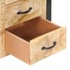 vidaXL Нощно шкафче, 40x35x55 см, мангово дърво масив