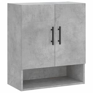 vidaXL Стенен шкаф, бетонно сив, 60x31x70 см, инженерно дърво