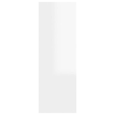 vidaXL ТВ шкаф, бял гланц, 30,5x30x90 см, ПДЧ