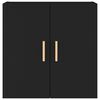 vidaXL Стенен шкаф, черен, 60x30x60 см, инженерно дърво