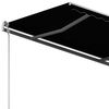 vidaXL Автоматично прибиращ се сенник с прътове, 3x2,5 м, антрацит