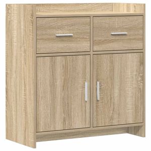vidaXL Служебен шкаф Дъб сонома 75 x 36 x 80 см Инженерна дървесина