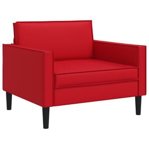 vidaXL XL кресло Червено Изкуствена кожа