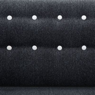 vidaXL Г-образен диван тапицерия от плат 171,5x138x81,5 см тъмносив