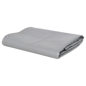vidaXL Брезентово платнище, 650 г/м&sup2;, 3x4 м, сиво