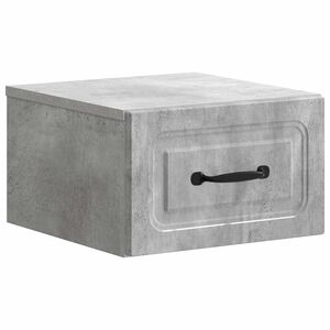 vidaXL Спален шкаф с монтаж на стена Бетонно сиво 34,5 x 33 x 20 см