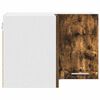 vidaXL Висящ шкаф Димящ дъб и бяло 57 x 57 x 40 см Инженерно дърво
