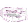vidaXL Легло с етажерка за книги, без матрак, 120x200 см, бор масив