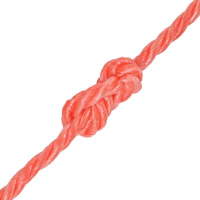 vidaXL Усукано въже, полипропилен, 14 мм, 250 м, оранжево