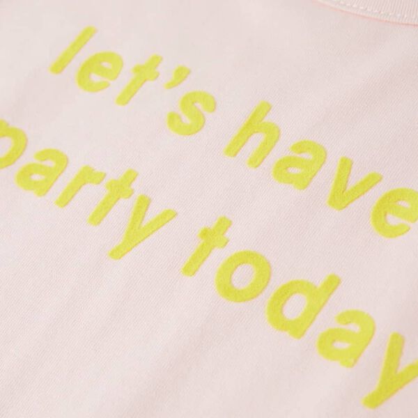 Детска тениска, меко розово, 140