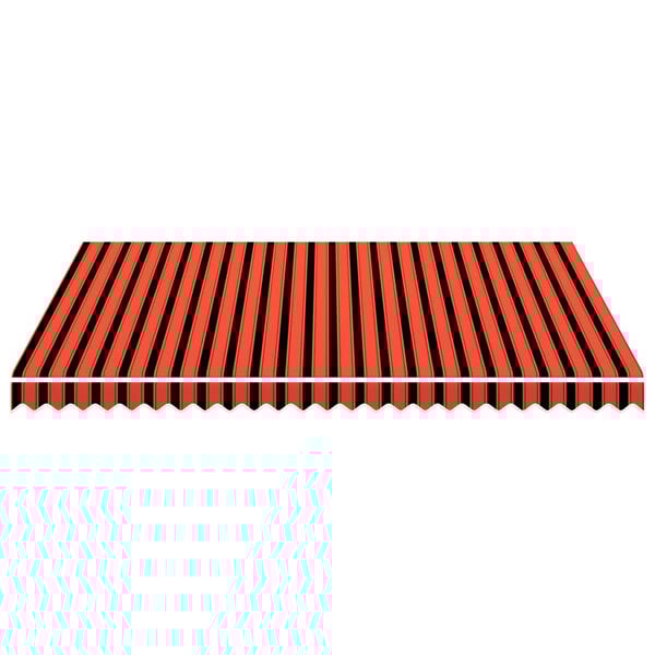 vidaXL Платно за тента, оранжево и кафяво, 3,5x2,5 м