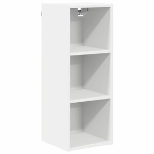 vidaXL Висящ шкаф Riga Бяло 30 x 29,5 x 80 см Инженерно дърво