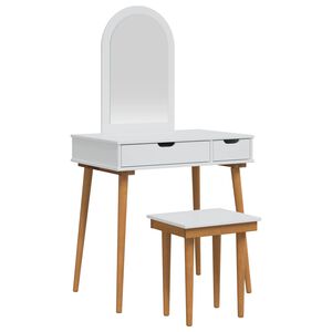 vidaXL Комплект тоалетно шкафче FAUSKE 3 бр. Бяло 76 x 50 x 143 см