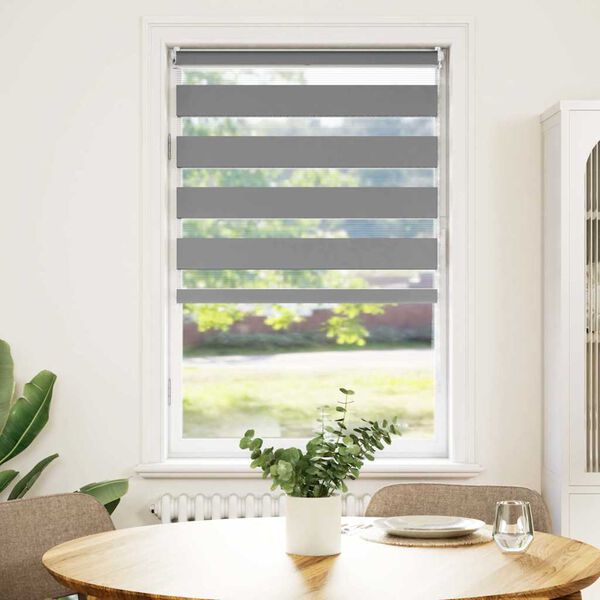 vidaXL Щора "Зебра" 50 х 100 см, сива