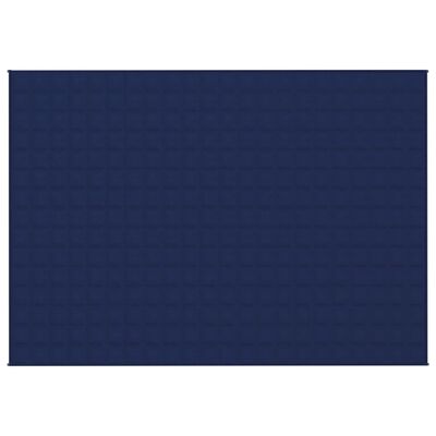 vidaXL Утежнено одеяло синьо 155x220 см 7 кг плат
