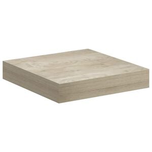 vidaXL Окачен стенен рафт, дъб, 23x23,5x3,8 см, МДФ