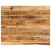 vidaXL Плот за маса, 100x80x2,5 см, жив ръб, грубо мангово дърво масив