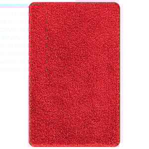 vidaXL Килимче за баня с антихлъзгаща повърхност Червено 50 x 80 cm ПП
