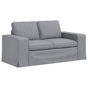 vidaXL Диван Светлосиво 162 x 80 x 82 см текстил
