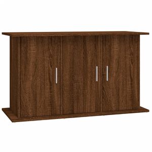 vidaXL Поставка за аквариум, кафяв дъб, 101x41x58 см, инженерно дърво