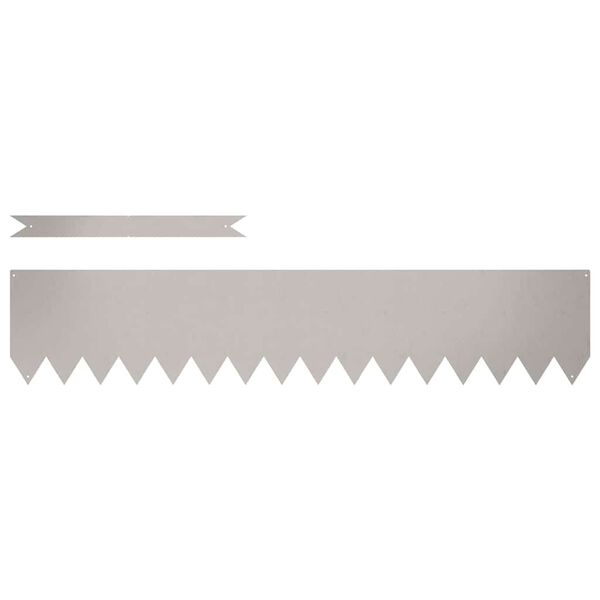 vidaXL Ограда за трева 30 pcs Кафяво 100 x 0.05 x 20 см