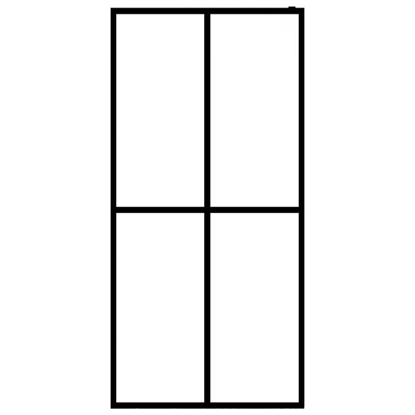 vidaXL Параван за баня, матирано закалено стъкло, 80x195 см