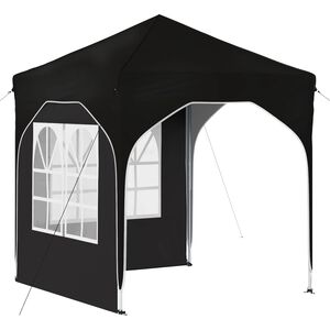 vidaXL Поп-ъп парти палатка 192 x 192 x 245 см Черно