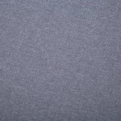 vidaXL Ъглов диван, тапицерия от текстил, 186x136x79 см, светлосив