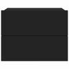 vidaXL Нощни шкафчета, 2 бр, черни, 40x30x30 см, инженерно дърво